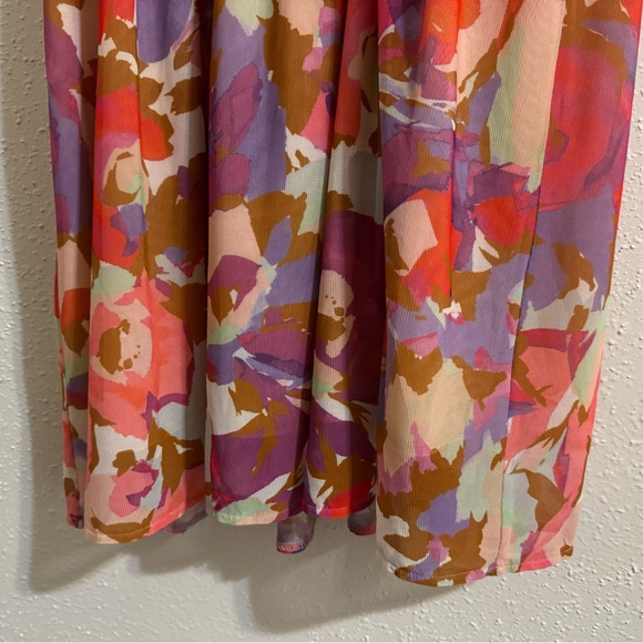 Nicholas Asymmetric Multicolor Mabel Midi Skirt - Size 2 - Picture 11 of 14